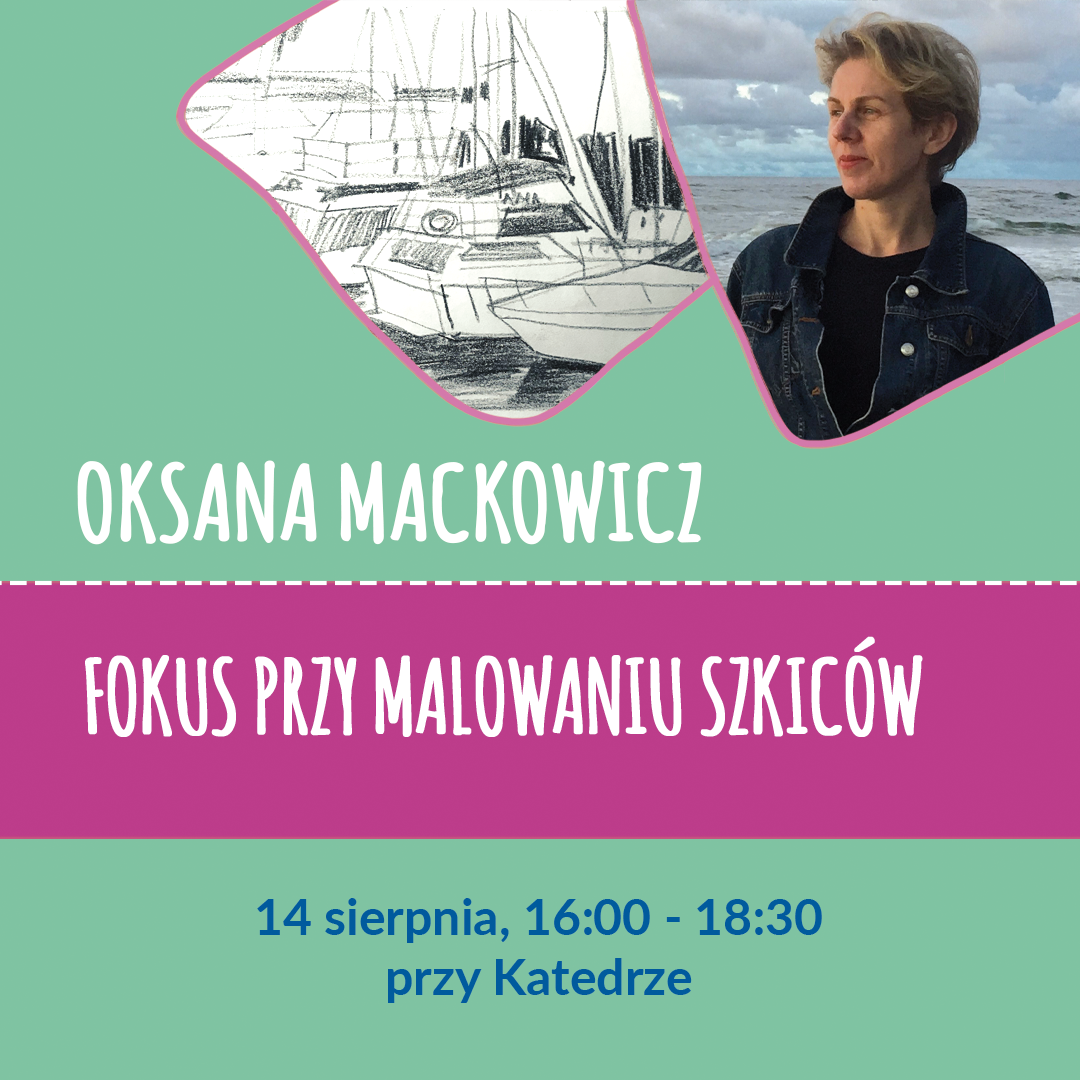 infographic about Oksana Mackowicz's workshop